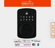 Defiant Smart Wi‑Fi Deadbolt Keypad App, Matte Black, Smart Plug Gateway picture