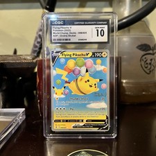 2023 POKEMON 2022 WORLD CHAMPIONSHIPS DECK: ADP ADP #006 FLYING PIKACHU V CGC 10 picture
