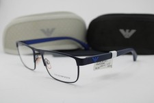NEW EMPORIO ARMANI EA 1086 3267 BLUE GUNMETAL AUTHENTIC EYEGLASSES 55-19 picture