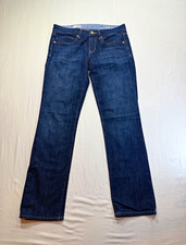 Gap 1969 Women’s Straight Jeans Size 4 Dark Wash Blue Denim 5-Pocket picture
