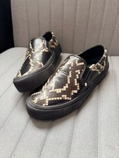 Bally Leory Sneakers Black Snakeskin Made In Italy Size Size 42, US 9, EU 8 picture
