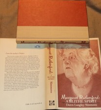 MARGARET RUTHERFORD: A Blithe Spirit by Dawn Simmons NOS 1st Edition hc/dj picture