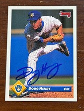 Signed  1993 Donruss - Doug Henry #471 picture