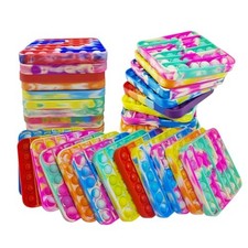 24 PCS Pop Fidget Sensory Toys for Party Favors,Push Pop Bubble Silicone Sque... picture