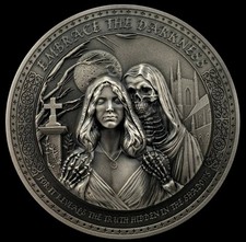 Tormint’s Embrace The Darkness Coin 1oz Ultra High Relief Bar picture