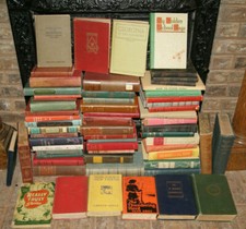 Lot of 10 Vintage Antique HC Books Random Mixed Colors Old Rare Staging Library picture