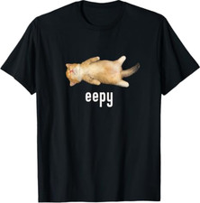Eepy Cat, Silly Sleepy Cat Meme T-Shirt picture