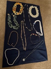 Beaded Necklace Vintage Colorful Lot of 10 picture