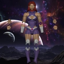 Starfire Teen Titans Mafex CT Custom Unpainted 1/12 kit DC 3d Parts Only picture
