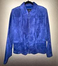Vintage Zip-Up Leather Jacket Suede Feel Finish picture