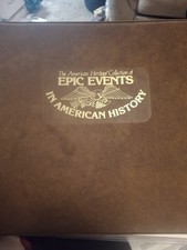 Epic Events in American History First Day Cover Album, Brown, FDOI Cancel picture