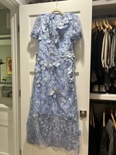 Mother If The Bride/Groom Light Blue Tea Length Lace Dress picture