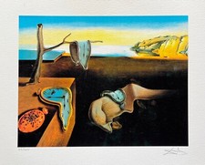 Salvador Dali PERSISTENCE OF MEMORY Facsimile Signed & Numbered Giclee Art 12x16 picture