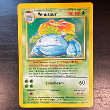 Venusaur Base Set Unlimited 15/102 Holo Rare EN 1999 LP Pokemon Vintage picture