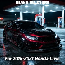 For 2016-2021 Honda Civic LED Headlights Blue DRL Sequential Signal Projector picture
