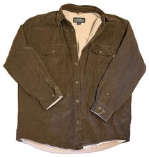Woolrich Men's Corduroy Size XL Light Jacket Button Up picture