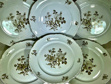 Mitterteich Charming Barbara 10 1/2” Set of 6 Dinner Plates 1949-1959 Germany picture