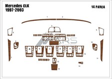 Wood Look Dash Trim Kit for Mercedes CLK 1997-2003 Auto PanelInterior Kit picture