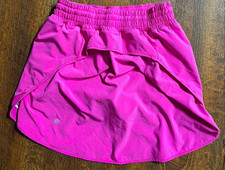 Lululemon Women’s Athletic Shorts Pink Solid Elastic Waist Size 6 Regular picture