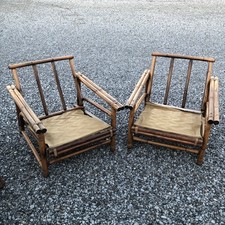 Antique Rattan Chair By J.B. Van Sciver Patio Porch Sunroom Vintage mid century picture