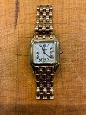Mens Vintage Concord 14K solid gold watch with Panther link bracelet picture