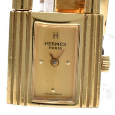 [ Exc+5 ] HERMES Kelly Watch Gold Dial Woman's Quartz Watch JAPAN picture