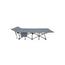 59in, Extra-Large Folding Outdoor Camping Bed with Mattress, Portable Folding Gu picture