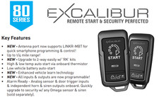 EXCALIBUR ALARMS RS-282 1-WAY REMOTE START KEYLESS ENTRY CAR ALARM 1500 FT RANGE picture