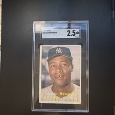 Topps 1959 #62 Elston Howard New York Yankees SGC 2.5 Graded Card picture