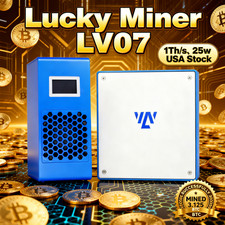 Lucky Miner LV07 Crypto Solo Bitcoin Miner 1.0Th/s WiFi BTC Mining Lotto Machine picture