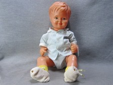 Vintage FEJ France Baigneur Doll Sleep Eyes Cryer Jointed 1950s Molded Hair* picture