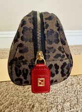 FENDI  Authentic Vintage Leopard Print Cosmetic Pouch Bag excellent condition picture