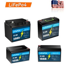 12V LiFePO4 Lithium Battery 50Ah 30Ah 16Ah 10Ah with BMS for RV Trolling Motor picture