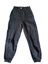Lululemon Women’s Size 2 Black Jogger Pants Lace Up Side Detail Pockets picture