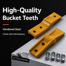 2PCS Bucket Teeth With Bolts Nuts for Mini Excavator Narrow Bucket  picture