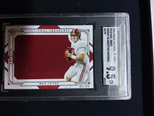 Panini 2021 National Treasures Coll. Mac Jones Rookie Silhouettes 86/99 SGC 9.5 picture