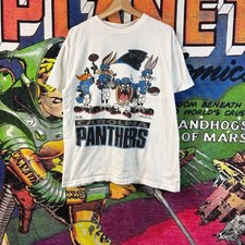 vintage 1990s Carolina Panthers Looney Tunes NFL shirt VK15544 picture