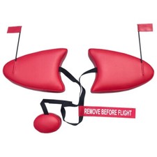 Cessna 172F Cowl Plugs w/ RBF Streamer (Color: Red) picture