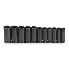 PROTO J74112 Impct Skt St,Steel,Blk Oxd,1/2- 1 1/8 in 4JX11 picture