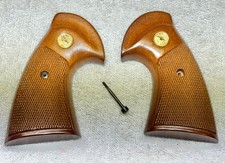 Colt Python Vintage Factory Original Grips Gold Emblems Mint in As-New Condition picture
