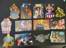2000 / 2001  WWF Vending Machine Stickers Lot of 13 picture