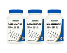 D-Mannose 1000mg Per Capsule, 3X120 Caps Nutricost D-mannose 1500mg per 3 Caps picture