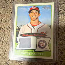 Topps 2014 Heritage Clubhouse Collection Relics Bryce Harper #CCR-BH MEM Nats picture
