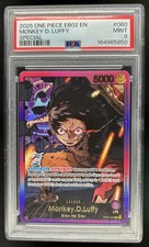 2025 One Piece Anime 25th Monkey D. Luffy Alt Art Special Leader #OP05-060 PSA 9 picture