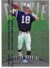 1998 TOPPS FINEST #121 W/PEEL PEYTON MANNING THE SHERIFF INDIANAPOLIS COLTS picture