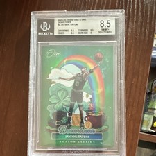 Panini 2023-24 One & One Downtown Insert Jayson Tatum Celtics #2 BGS 8.5 picture