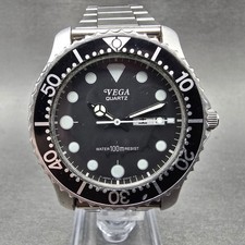Citizen Vega Dive Watch Men 40mm Black Dial Steel Daydate 3J00-397037 NewBattery picture