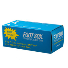 Foot Sox Original Sanitary Disposable Try on Socks Womens Tan picture