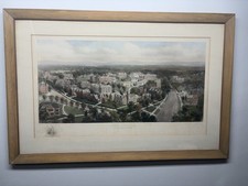 1913 Smith College Antique Print Richard Rummell Engraving Birdseye View Framed picture