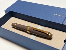Sailor Pro Gear Slim Mini First Model Taupe 14K MF Nib Unused 1911 picture